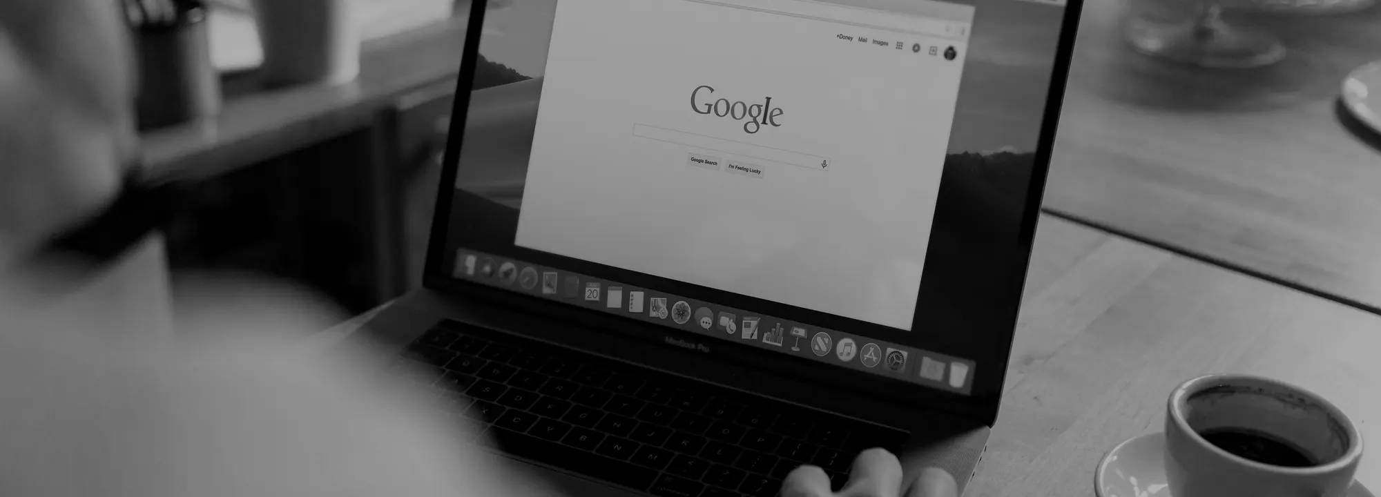 A person working on a laptop